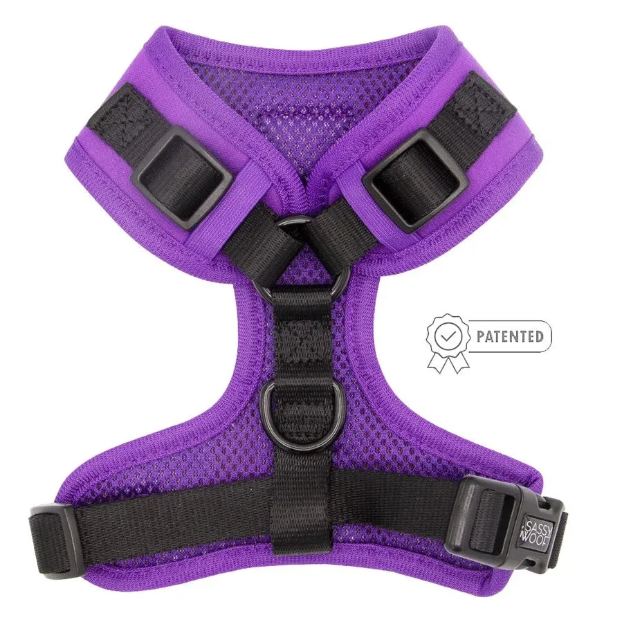 Neon Purple Adjustable Dog Harness - Image 2