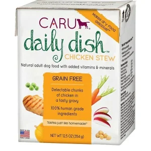 Caru Daily Dish Chicken Stew Wet Dog Food - 12.5 oz - Case of 12