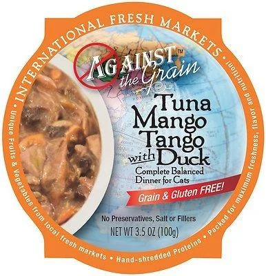 Evanger's 'Against the Grain' Grain Free Tuna Mango Tango with Duck Canned Cat Food - 2.8 oz Cans - Case of 24