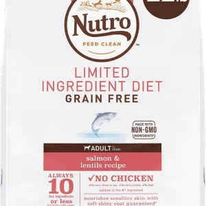 Nutro Natural Choice Grain-Free Limited Ingredient Adult Salmon & Sweet Lentils Dry Dog Food - 22 lb Bag