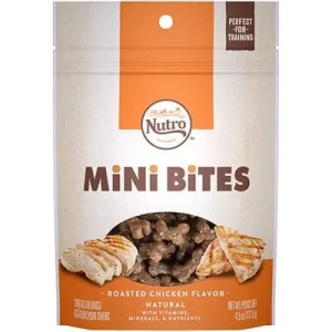 Nutro Mini Bites Chicken Crunchy Dog Treats - 4.5 oz - Case of 8