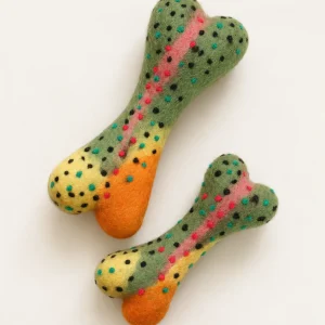 RAINBOW TROUT WOOLBONE DOG TOY