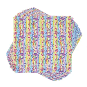 Spring Flowers Dog Bandana, 22 inch, 12 Pack