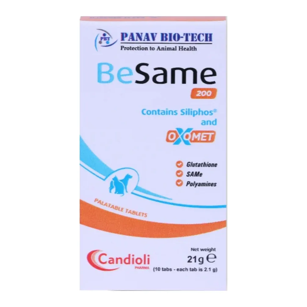 Candioli Besame 200mg Tablet Liver Supplement for Dogs and Cats (pack of 10 tablets)