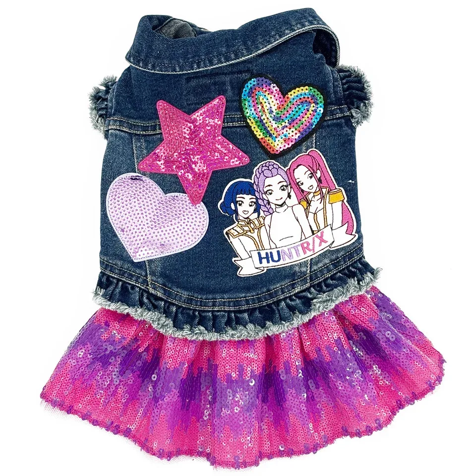 K-Pop Demon Hunter inspired Denim Dog Jacket in 3 Colors - Image 2