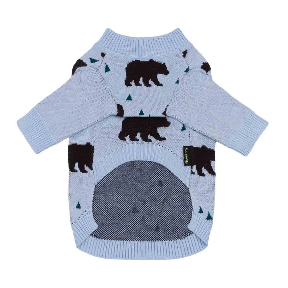 Polar Bear Dog Jacquard Sweater - Image 2