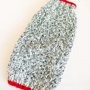 OATMEAL CABLE KNIT DOG SWEATER