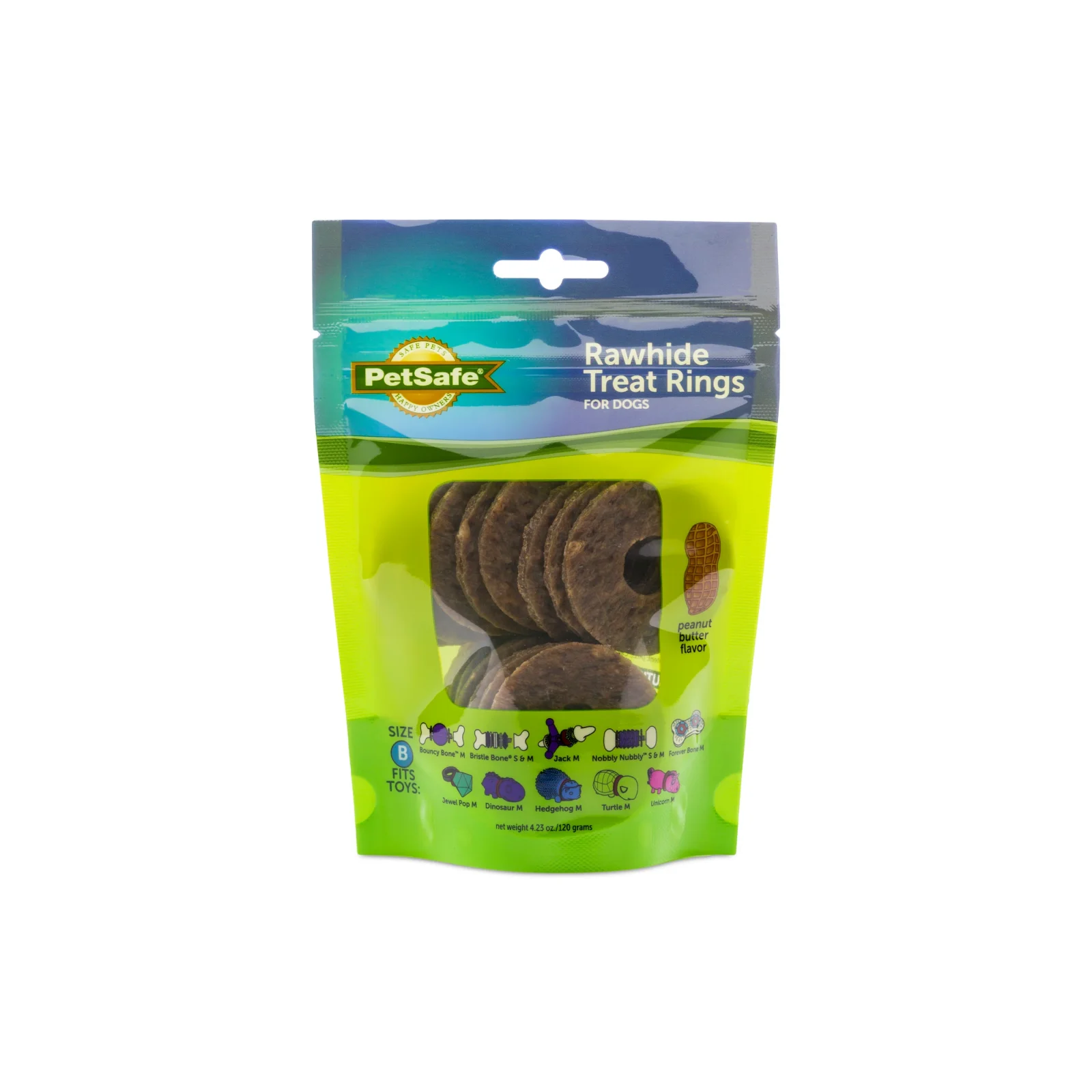 Busy Buddy® Natural Rawhide Rings, 16 Count - Image 2