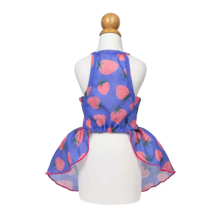 Bowknot Strawberry Dog Dress - Image 2