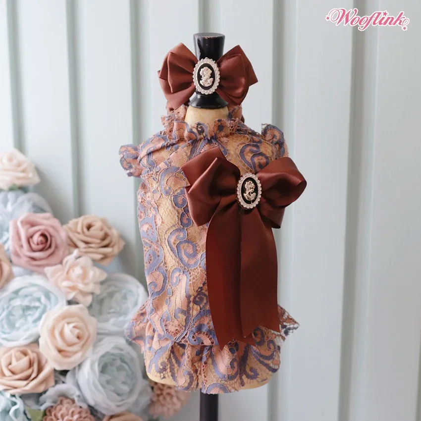 Wooflink Elizabeth Dress in Chocolate