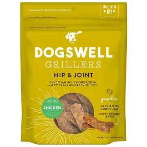 DOGSWELL Hip and Joint Grain Free Griller Chicken Soft and Chewy Dog Treats - 12 oz Bag