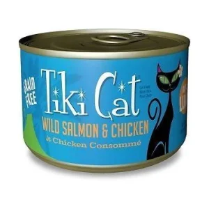 Tiki Cat Napili Lua Canned Cat Food - Salmon with Chicken - Case of 8