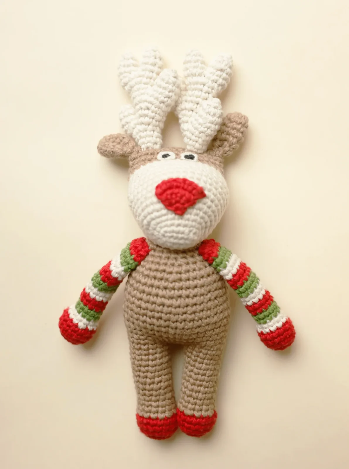 REINDEER CROCHET DOG TOY