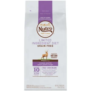 Nutro Natural Choice Grain-Free Limited Ingredient Adult Venison & Sweet Potato Dry Dog Food - 22 lb Bag