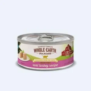 Whole Earth Farms Grain-Free Turkey Recipe Canned Cat Food - 5 oz Cans - Case of 24