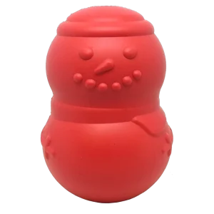 MKB Snowman Durable Rubber Chew Dog Toy & Treat Dispenser