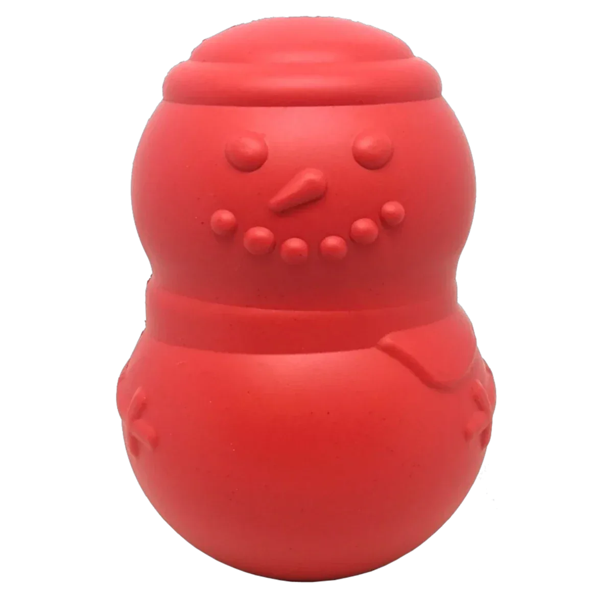 MKB Snowman Durable Rubber Chew Dog Toy & Treat Dispenser