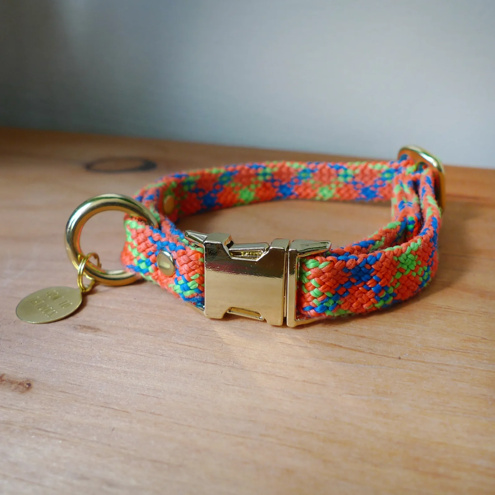 Saimin Flat Rope Collar - Playdoh Peach - Image 2