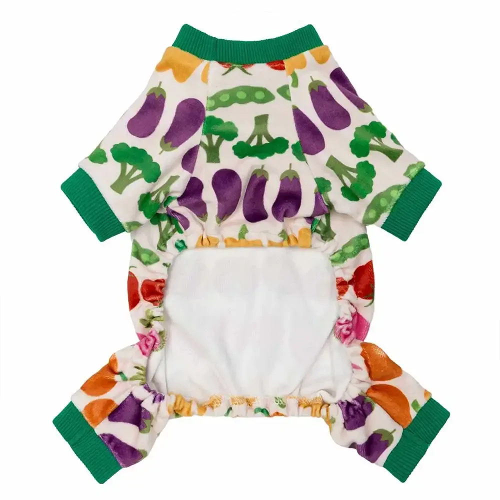 Vegetable Prints Dog Pajamas - Image 2