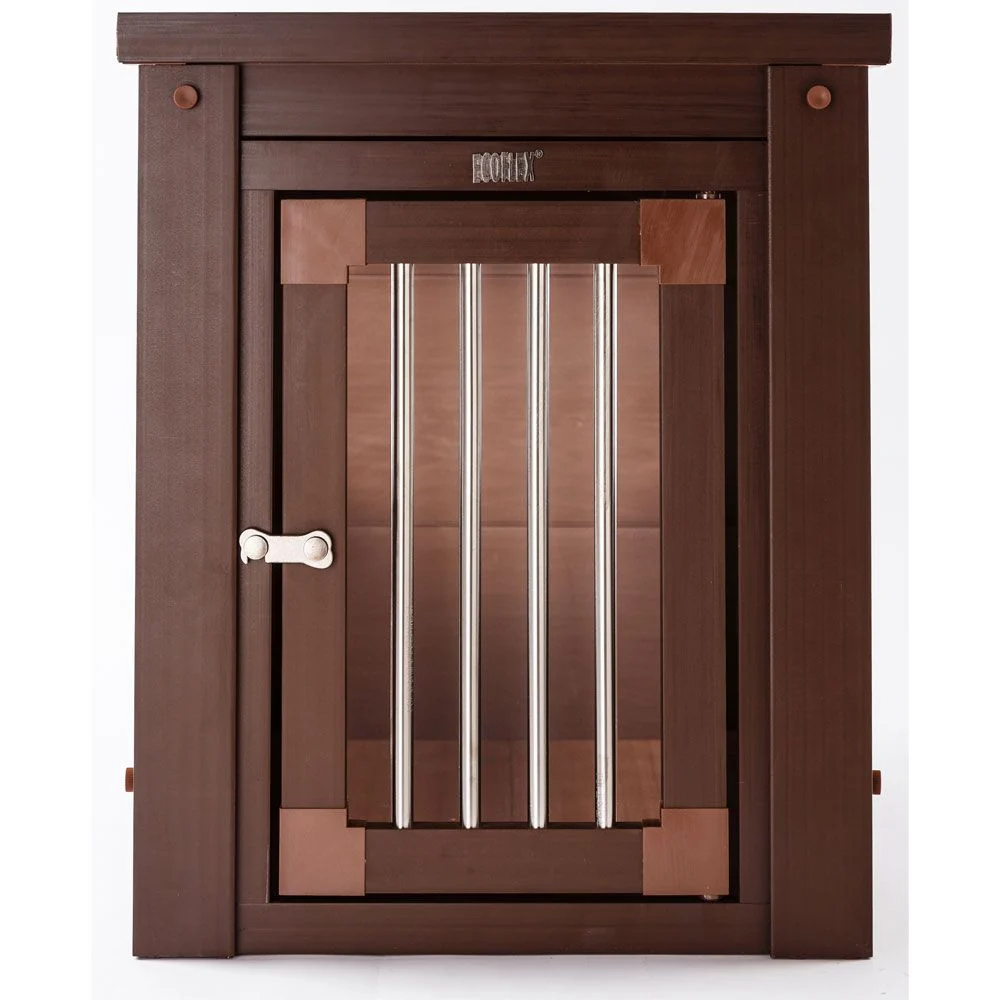 New Age Pet InnPlace Single Door Furniture Style Dog Crate & End Table Russet - Medium (29.50" L x 21.10" W x 25.20" H)