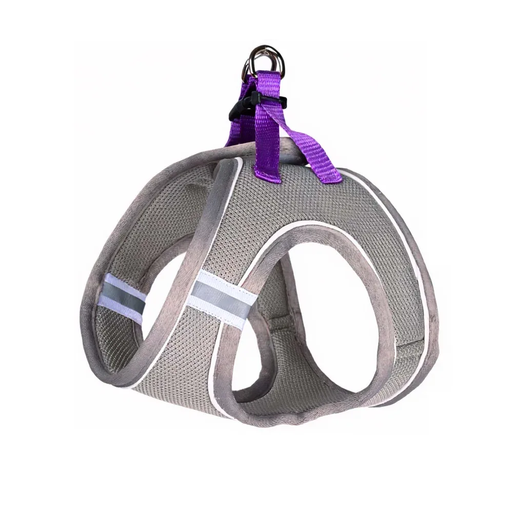 Pets Way Air Mesh Harness for Puppies & Small Dogs (Grey)