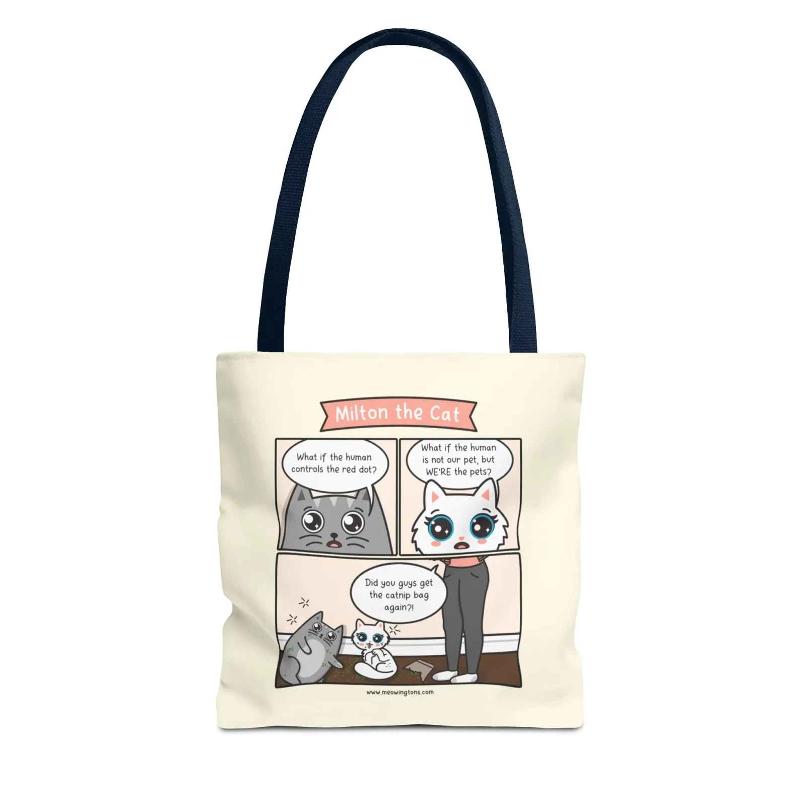 Catnip Trip Comic Tote Bag