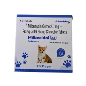 Alembic Milbecidal 2.5mg Tablets Dewormer for Puppy
