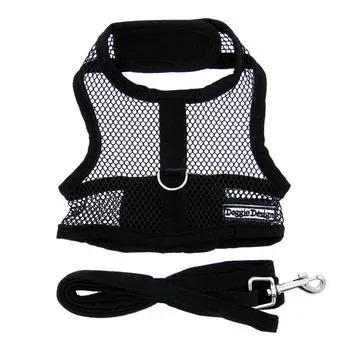 Cool Mesh Dog Harness - Solid Black - Image 2