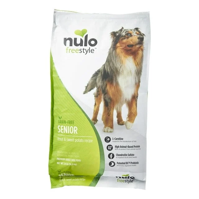 Nulo Freestyle Grain-Free Trout and Sweet Potato with Glucosomine Senior Dry Dog Food