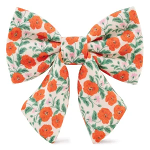 Golden Poppies Lady Dog Bow