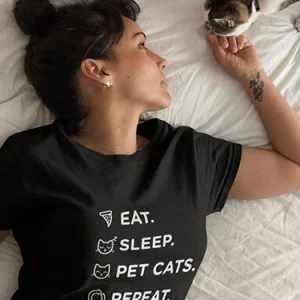 Eat, Sleep & Pet Cats T-Shirt