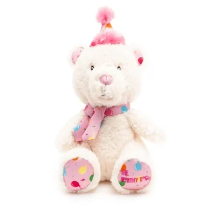 Birthday Bear Toy in Pink