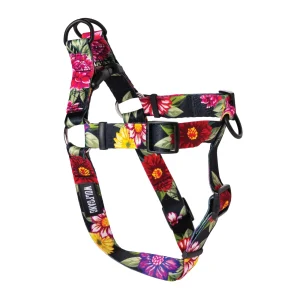 DarkFloral Dog Harness