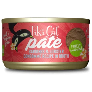 Tiki Cat Sardine & Lobster Pate Canned Cat Food - 2.8 oz Cans - Case of 12