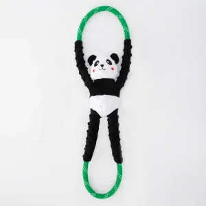 Zippy Paws RopeTugz Panda Plush Toy for Dogs