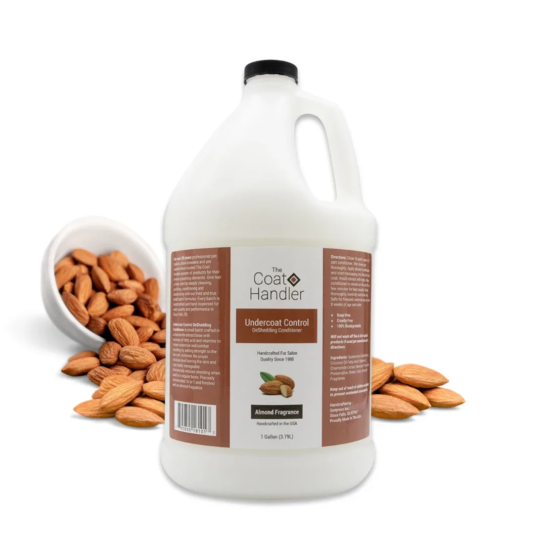 The Coat Handler Undercoat Control DeShedding Conditioner, Almond, 1 Gallon
