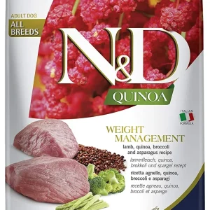 Farmina N&D Quinoa Weight Management Lamb Dry Dog Food - 15.4 lb Bag