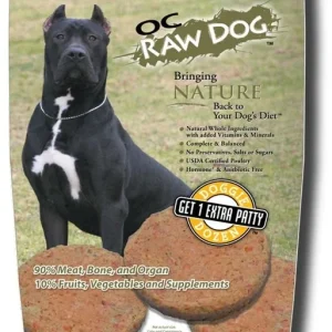 OC Raw Frozen Foods Chicken & Produce Patties Raw Frozen Dog Food - 6.5 lb Bag