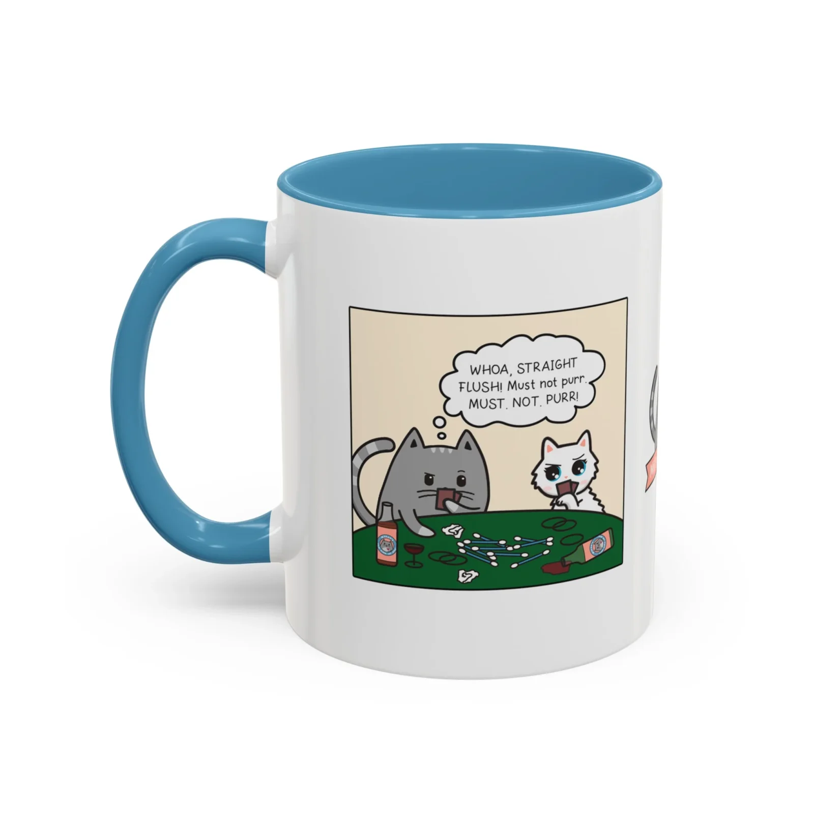 Cat Poker Comic Mug