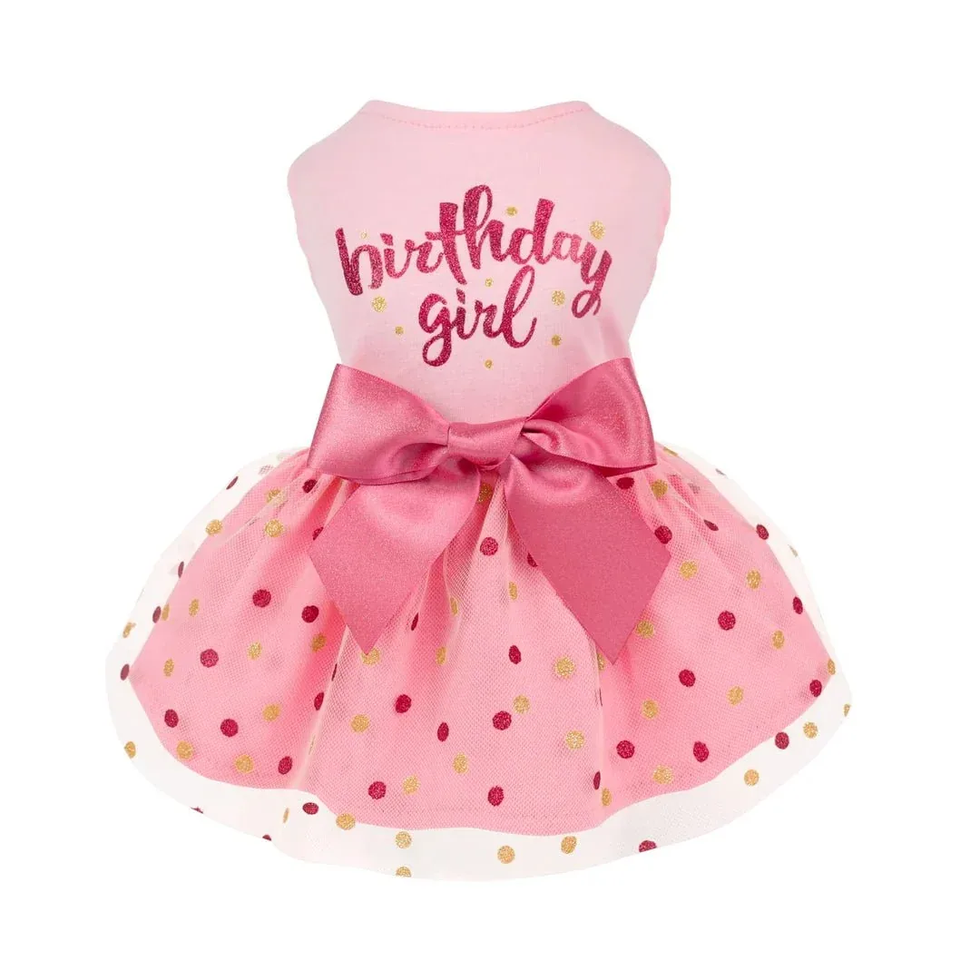 Polka Dot Birthday Girl Tulle Dress - Image 2