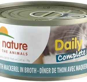 Almo Nature Cat Daily Complete Tuna Dinner with Mackerel in Broth Canned Cat Food - 2.47 oz Cans - Case of 24