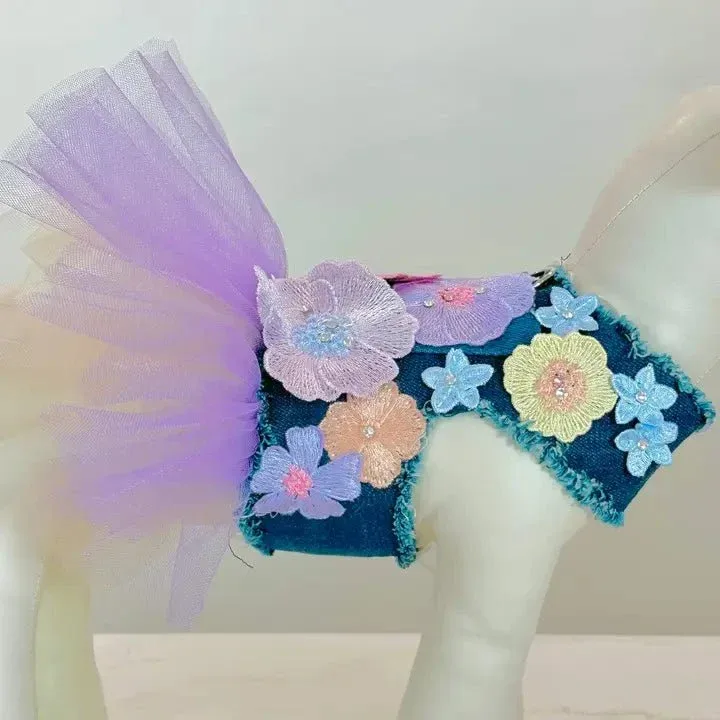 Flower Girl Denim Dress - Image 2
