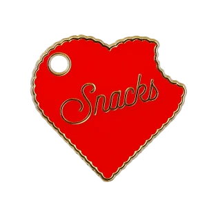 Snacks Heart Pet ID Tag