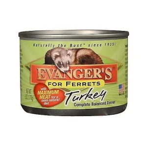 Evanger's Beef Ferret Canned Food - 6 oz Cans - Case of 12