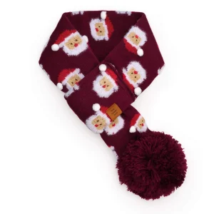 Ho Ho Ho! Knit Dog Scarf