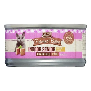 Merrick Purrfect Bistro Grain-Free Indoor Senior Pate Wet Canned Dog Food - 3 oz Cans - Case of 24
