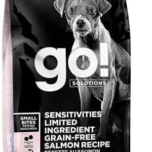 Petcurean GO! Sensitivities LID Grain-Free Small Bite Salmon Recipe Dry Dog Food - 3.5 lb Bag