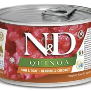 Farmina N&D Quinoa Skin & Coat Herring & Coconut Mini Canned Dog Food - 4.9 oz - Case of 6