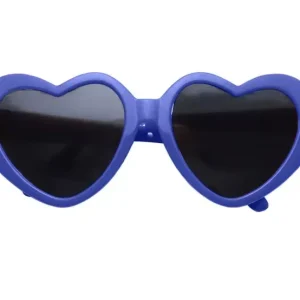 Tiny Dog Heart Sunglasses in Dark Blue