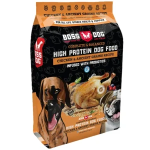Boss Dog High-Protein Complete Diet Chicken and Ancient Grain Recipe Dry Dog Food - 24 lb
